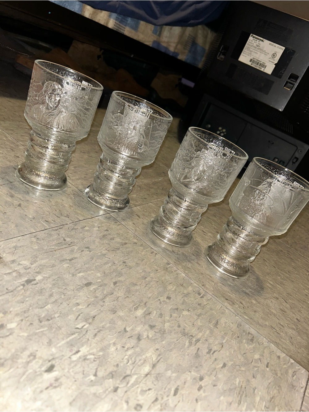 Lord of the Rings Glass Goblet Set - 4 Pack